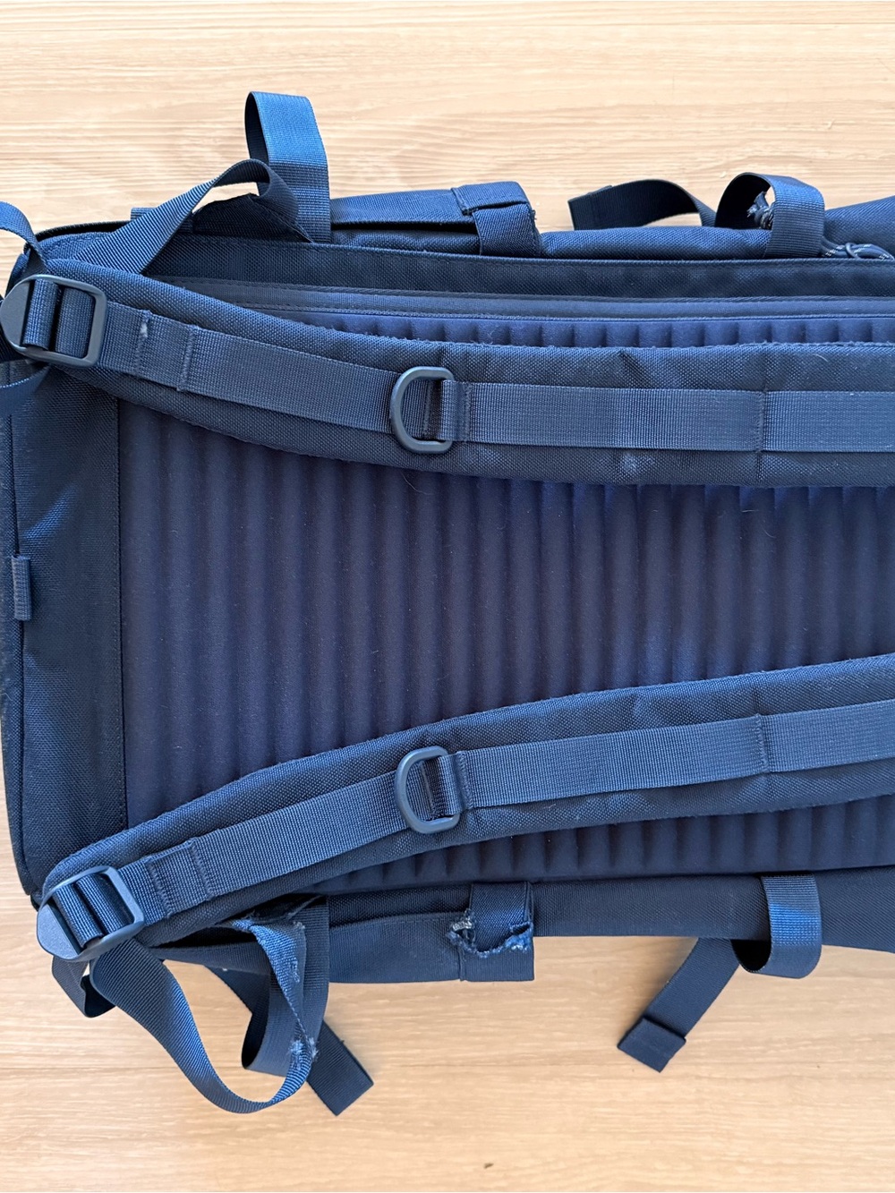 Topo Designs Navy Roll-Top Backpack - Picture 4 of 9